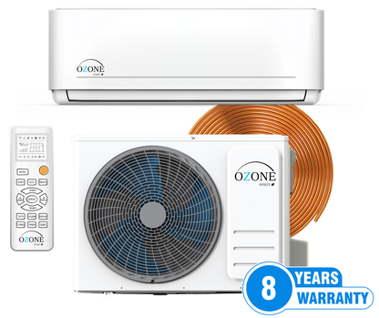 Ozone 18,000 BTU Inverter Mini Split AC and Heat AHRI Certified Wifi